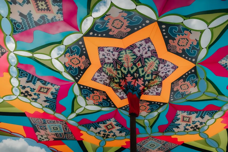 Detail of the canopy mandala