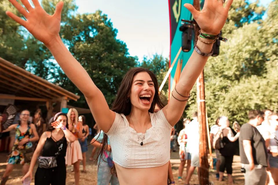 Arms up in joy at the KOLO opening