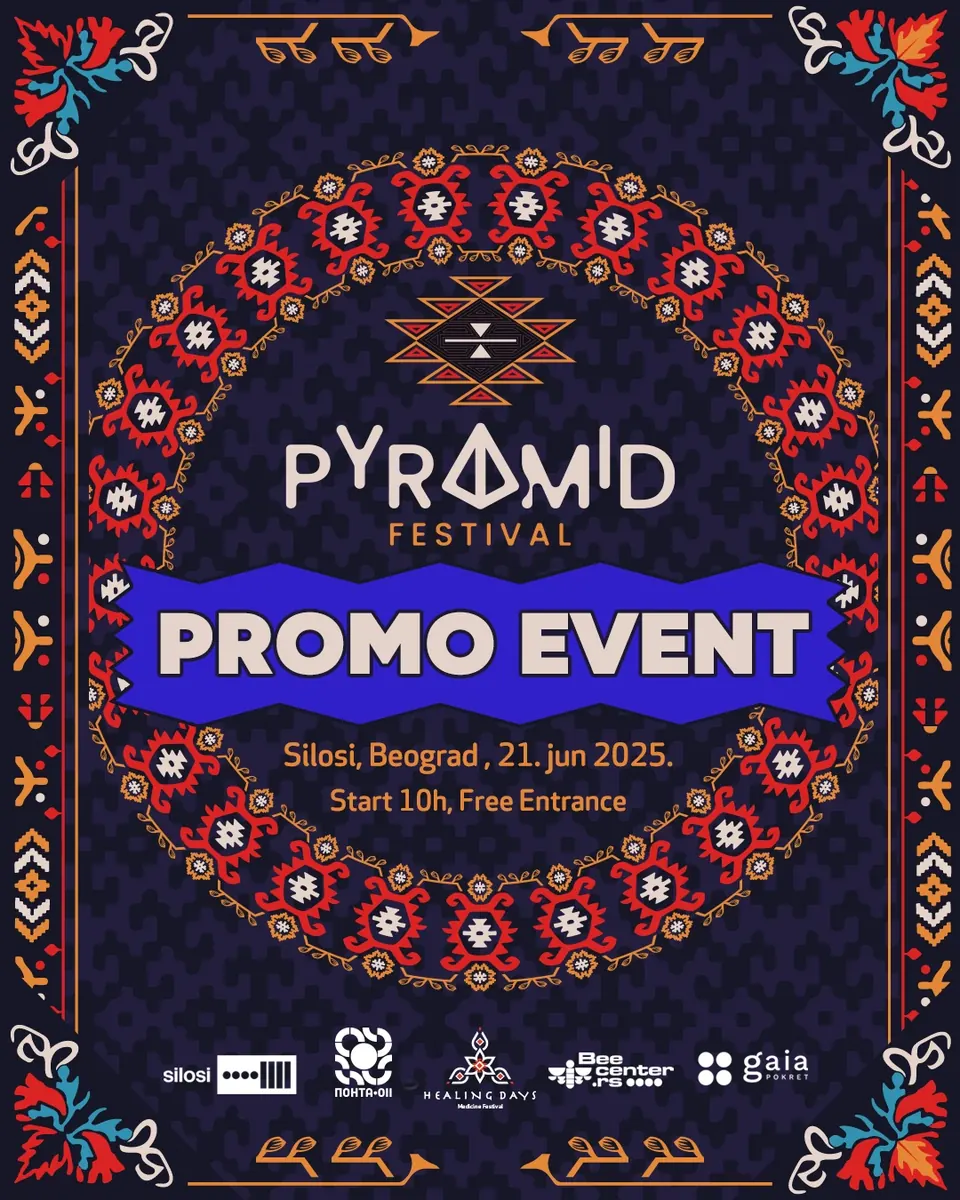 Poster for the Pyramid Festival promo event at Silosi