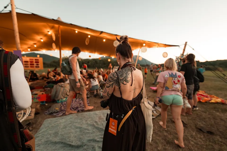 Dancing at VRELO as the sun goes down